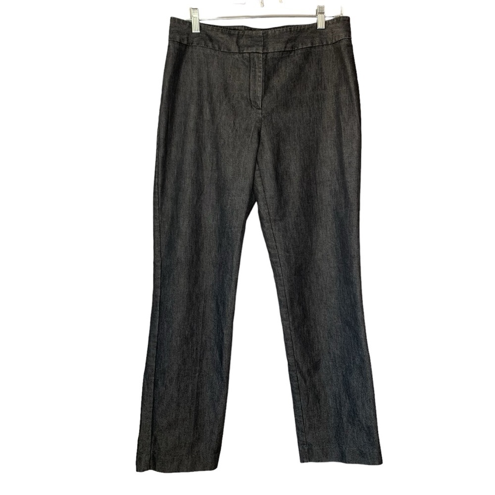 Kenneth Cole Reaction dark wash‎ charcoal denim dress work pant. Size 10